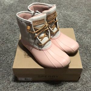 Sperry Saltwater CNVS Rose/Oat Boots